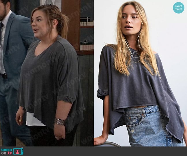 Free People CC Tee worn by Maxie Jones (Kirsten Storms) on General Hospital