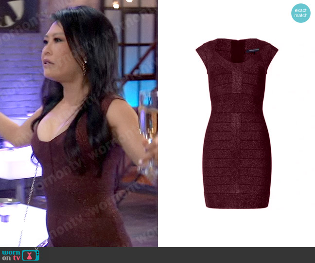 WornOnTV: Selina’s metallic red bandage dress on General Hospital ...