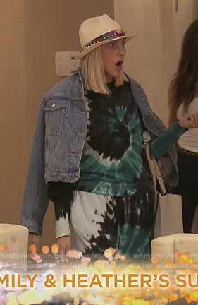 Gina's tie-dye print sweat set on The Real Housewives of Orange County