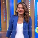 Ginger’s blue blazer on Good Morning America