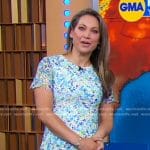 Ginger’s floral lace dress on Good Morning America