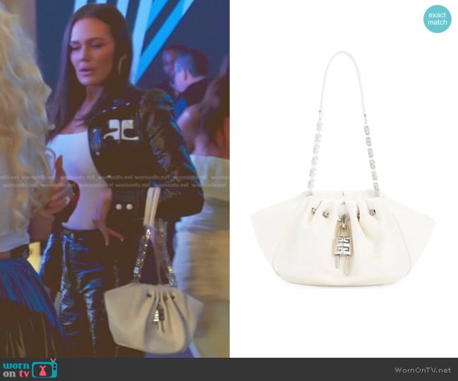 Givenchy Kenny Small Leather Shoulder Bag worn by Meredith Marks on The Real Housewives of Salt Lake City