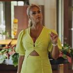 Gizelle’s lime twist front mini dress on The Real Housewives Ultimate Girls Trip