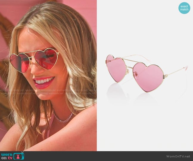 Gucci Heart Sunglasses worn by Whitney Rose on The Real Housewives of Salt Lake City