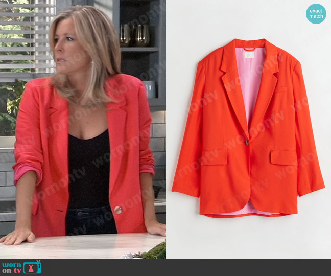 WornOnTV: Carly’s orange blazer on General Hospital | Laura Wright ...