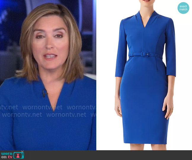 Hobbs Dianna Dress worn by Margaret Brennan on CBS Mornings