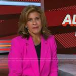 Hoda’s pink blazer on Today