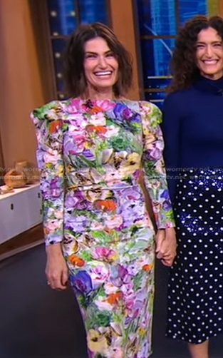 Idina Menzel's floral dress on Good Morning America