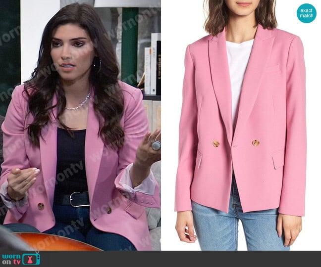 WornOnTV: Brook Lynn’s pink blazer on General Hospital | Amanda Setton ...