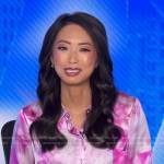 Jacklyn Lee’s pink floral shirt on Good Morning America