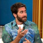 Jake Gyllenhaal’s painting print shirt on CBS Mornings