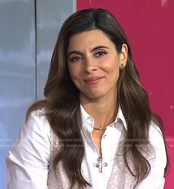 Jamie-Lynn Sigler’s white layered lace dress on Today