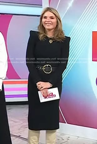 Jenna’s black long sleeve sheath dress on Today