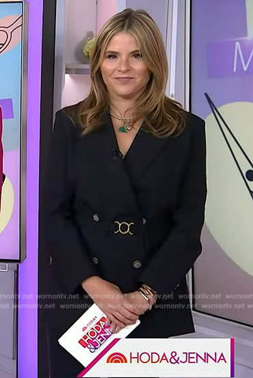 Jenna’s black belted blazer on Today