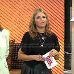 Jenna’s black top and pleated skirt on Today