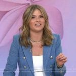 Jenna's blue double breasted blazer on Today