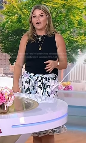 Jenna's floral pleated skirt on Today