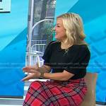 Jennifer Jolly’s red plaid skirt on Today