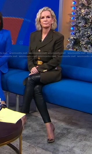 Jennifer’s khaki military jacket on Good Morning America