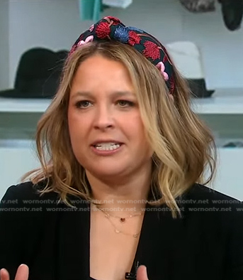 Joanna’s embroidered knotted headband on Good Morning America