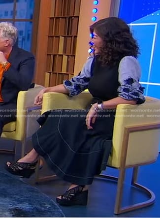 Juju's denim skirt on Good Morning America