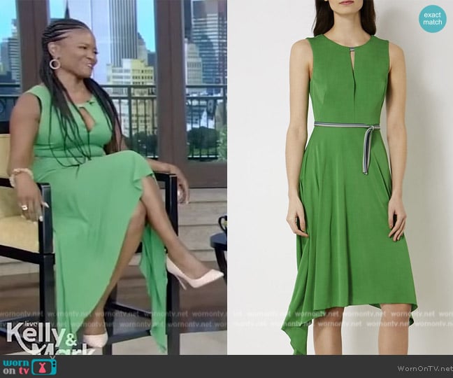 Karen Millen Fluid Dress worn by LaChanze on Live with Kelly and Mark