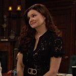 Katie’s black lace shirtdress on The Bold and the Beautiful