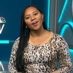 Kay’s leopard print sweater on NBC News Daily