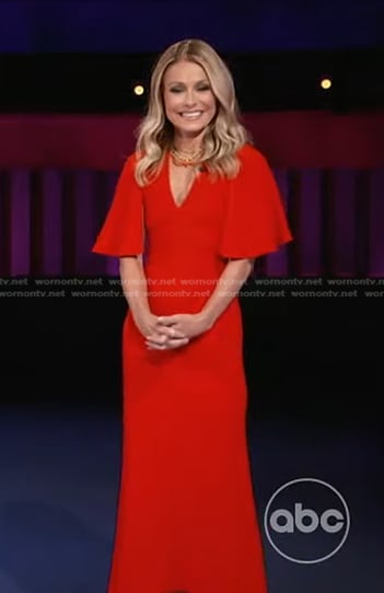 Kelly ripa red dress cheap today