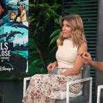 Kit’s floral print skirt on Access Hollywood