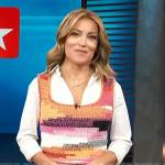 Kit’s multi-colored knit tank on Access Hollywood