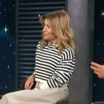 Kit’s striped sweatshirt on Access Hollywood