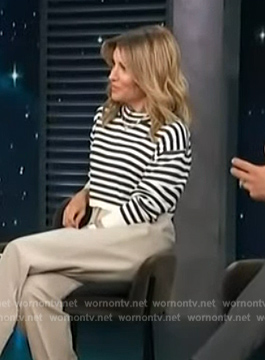 Kit’s striped sweatshirt on Access Hollywood