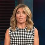 Kit’s houndstooth knit vest on Access Hollywood