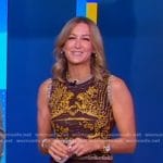 Lara’s brown jaguar print dress on Good Morning America