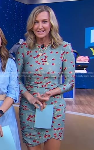 Lara’s cherry print dress on Good Morning America