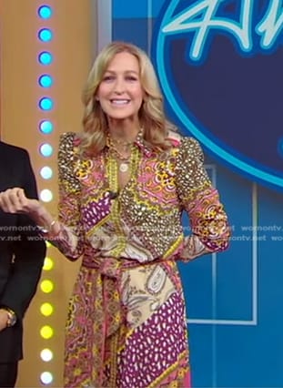 Lara’s paisley print shirtdress on Good Morning America