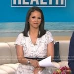 Laura Jarrett’s white floral dress on Today