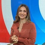 Laura Vitale’s orange shirtdress on Today