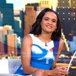 Linsey’s brushstroke mini dress on Good Morning America