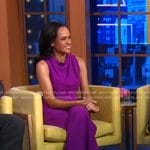 Linsey’s purple jumpsuit on Good Morning America