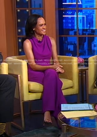 Linsey's purple jumpsuit on Good Morning America