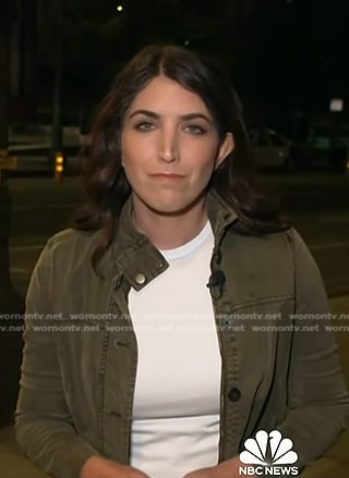 Liz Kreutz's green utility jacket on Today