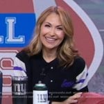 Lori’s black varsity jacket on Good Morning America