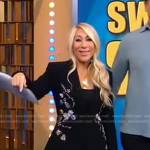 Lori Greiner’s black embellished blazer on Good Morning America