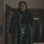 Lynae’’s green check coat on The Chi