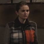 Mabel’s mixed plaid jacket on Only Murders in the Building