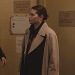 Mabel’s colorblock trench coat on Only Murders in the Building