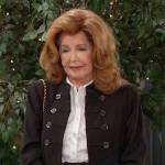 Maggie’s black military coat on Days of our Lives