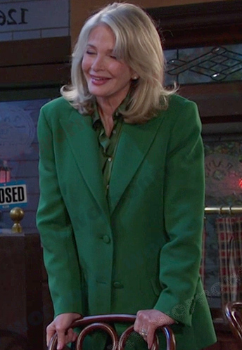 Marlena's green blazer on Days of our Lives